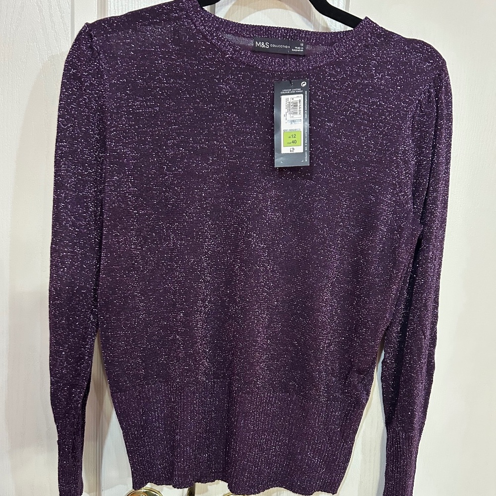 M&S Collection Shimmer Sweater NEW & UNUSED
